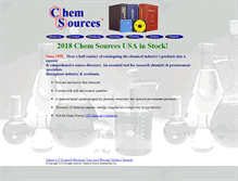 Tablet Screenshot of chemsources.com