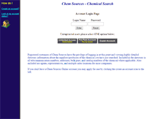 Tablet Screenshot of db2.chemsources.com